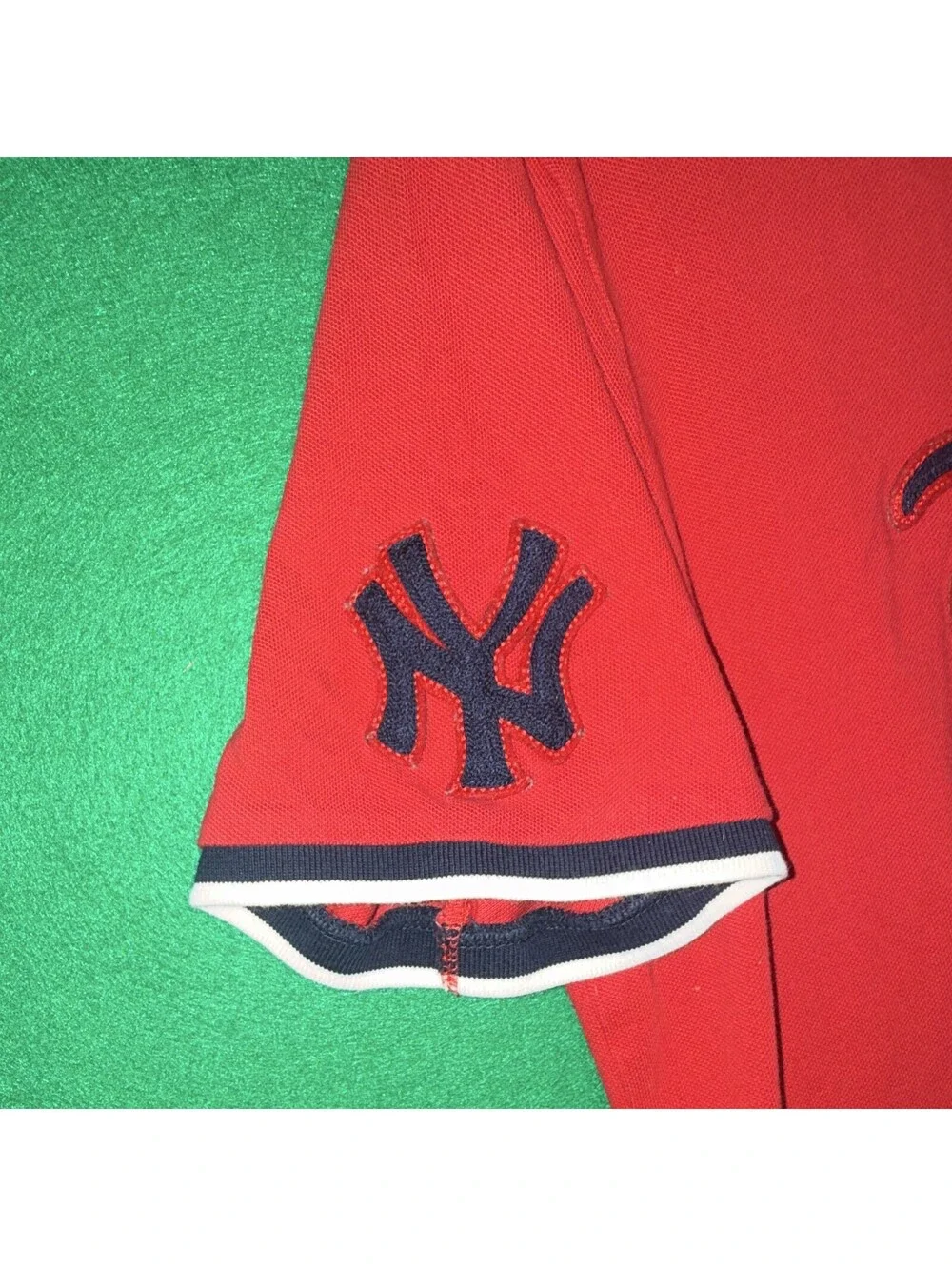 Polo Ralph Lauren x MLB New York Yankees Polo Shirt Red Classic Fit Men's Size L